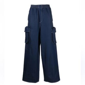 Sunnei cargo-pocket wide-leg jeans